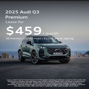 Q3 Premium S line 45 TFSI front facing